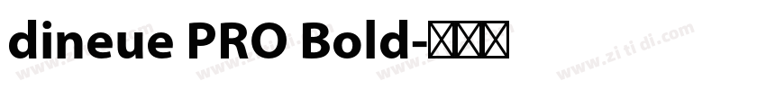 dineue PRO Bold字体转换